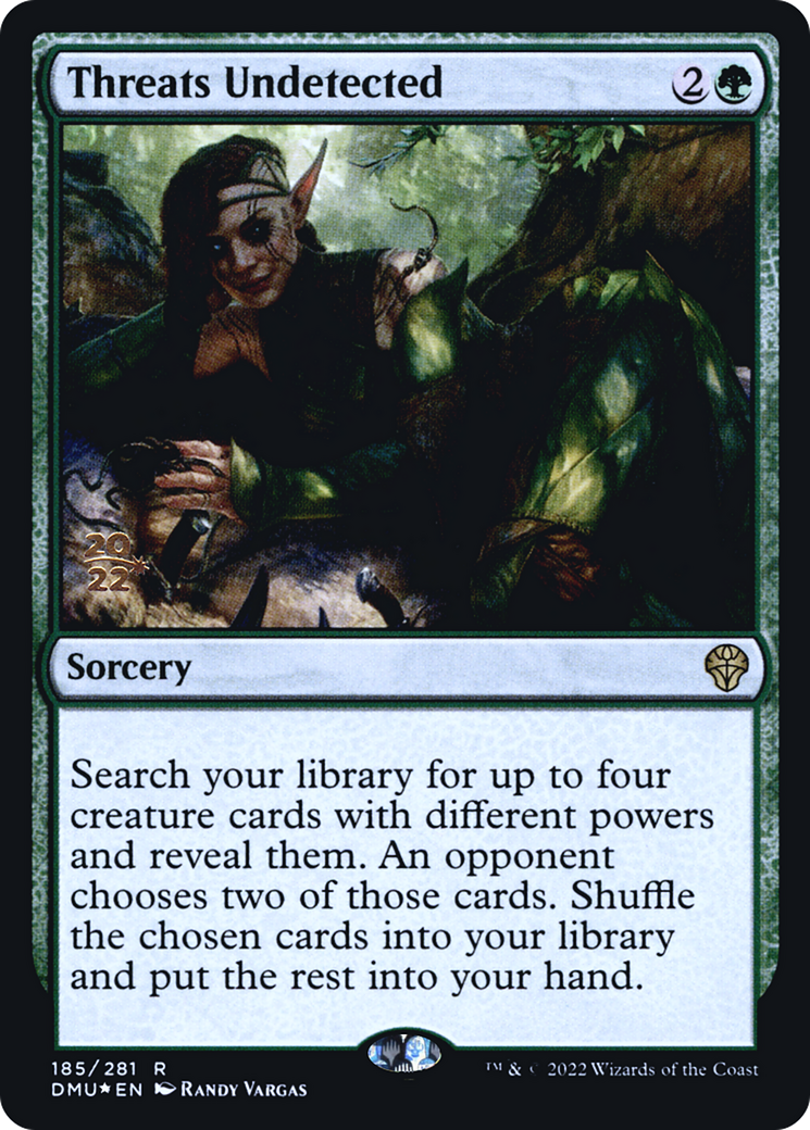 {R} Threats Undetected [Dominaria United Prerelease Promos][PR DMU 185]