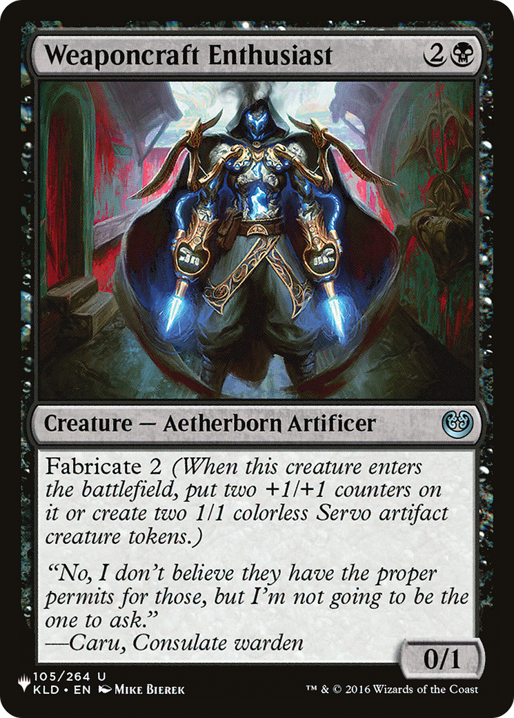 Weaponcraft Enthusiast [LIST 105/264]