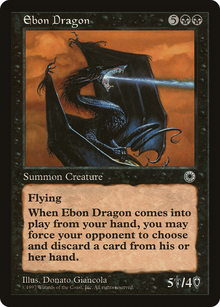 {R} Ebon Dragon [Portal][POR 091] - Misty Mountain Games