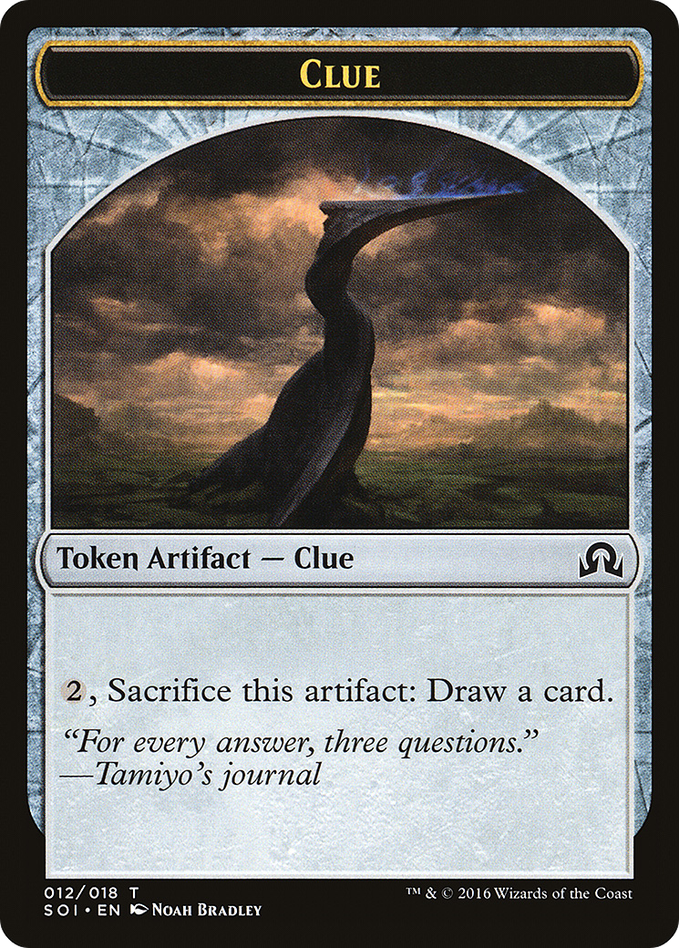{T} Clue Token (012/018) [Shadows over Innistrad Tokens][TSOI 012]