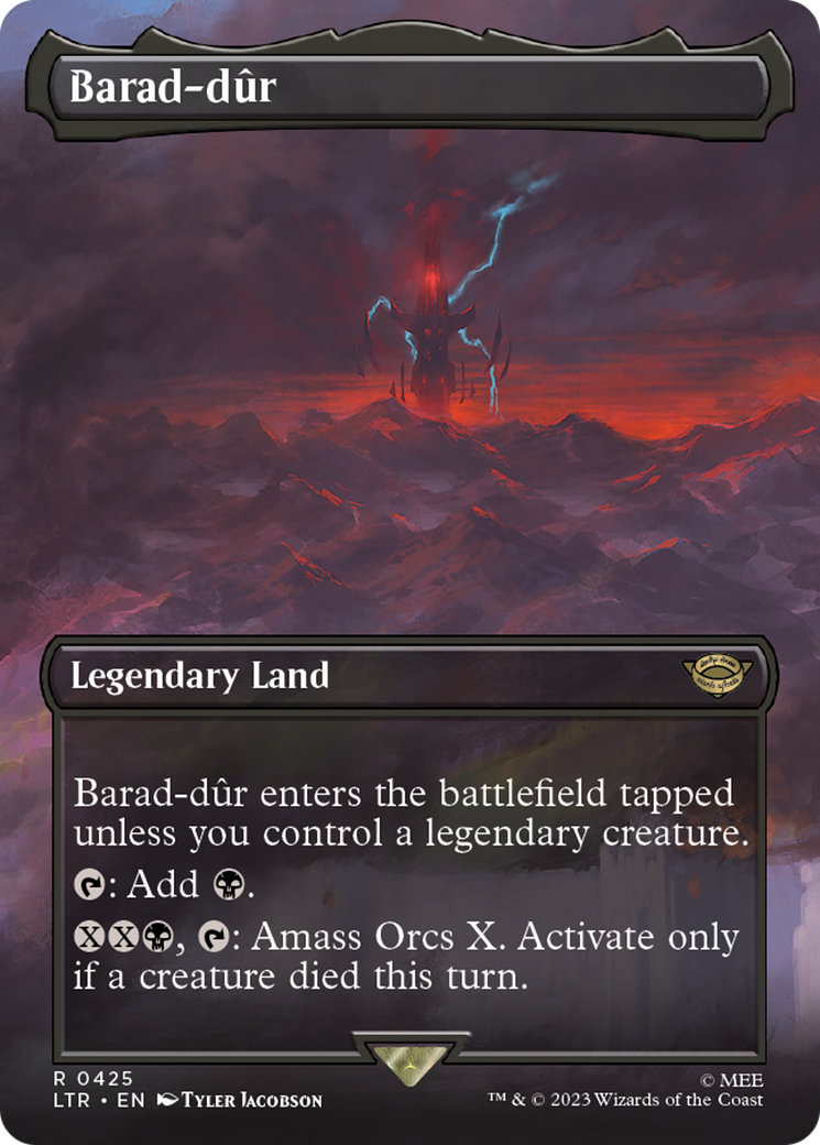 {R} Barad-dur (Borderless Alternate Art) (425) [The Lord of the Rings: Tales of Middle-Earth][LTR 425]