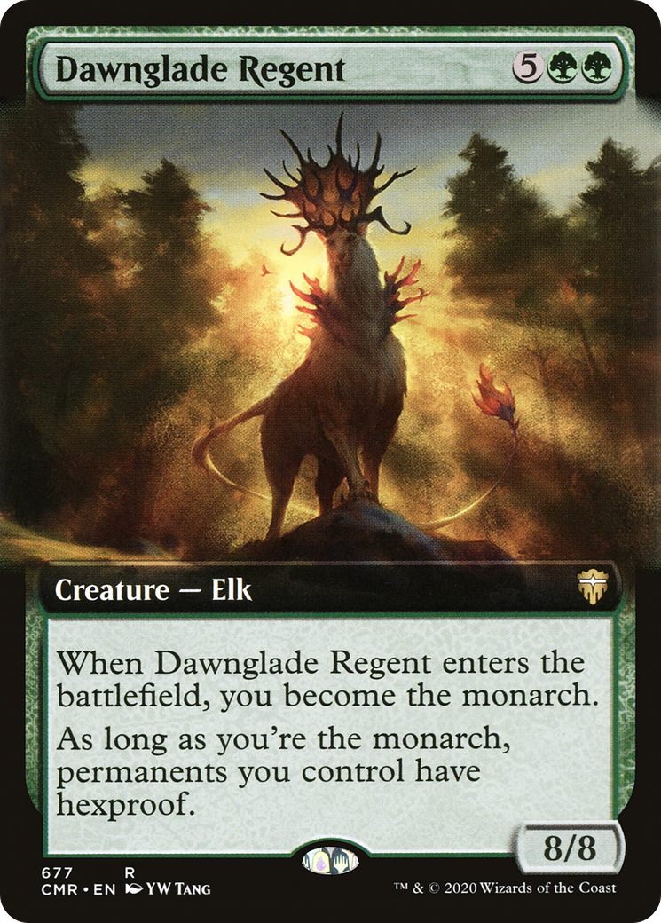 {R} Dawnglade Regent (Extended Art) [Commander Legends][CMR 677]
