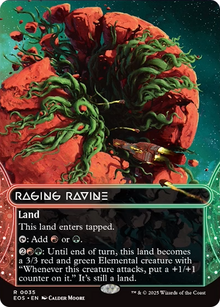 {@@ EOC R} Raging Ravine (0035) (Borderless) [Edge of Eternities: Stellar Sights][EOS 035]