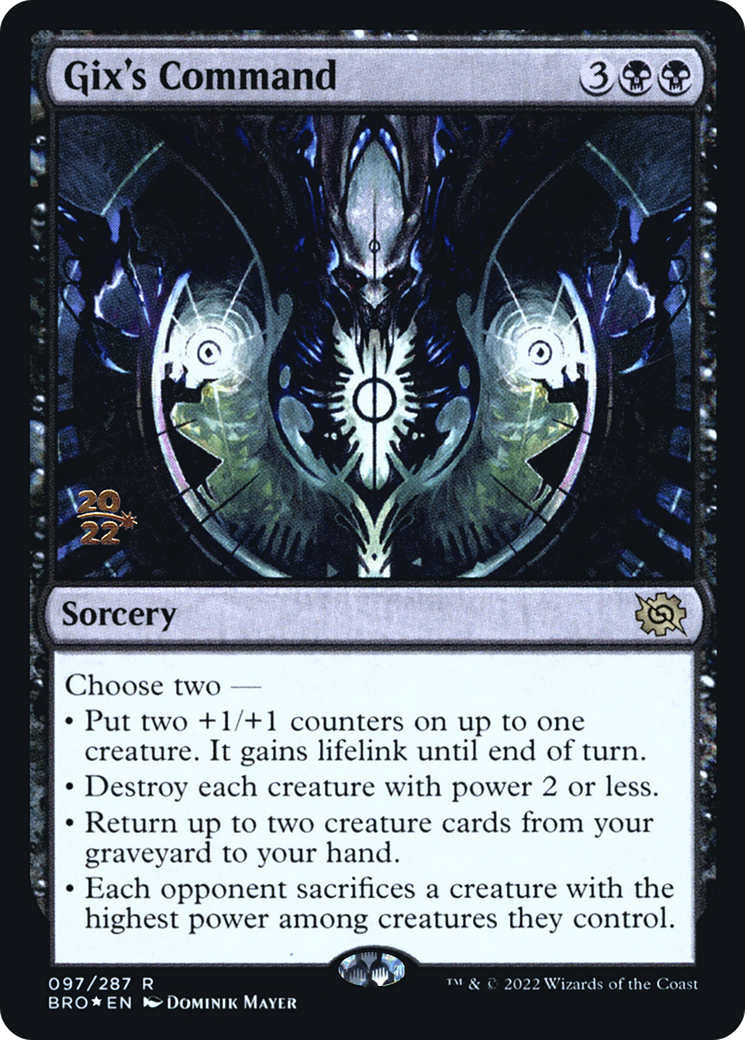 {R} Gix's Command [The Brothers' War: Prerelease Promos][PR BRO 097]
