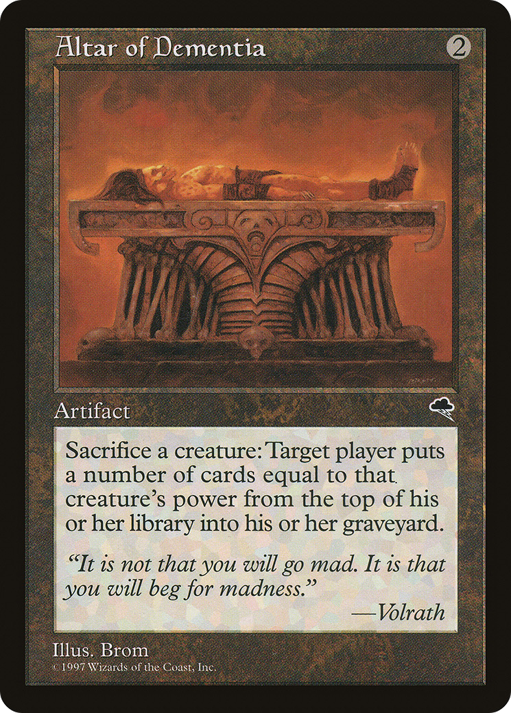 {R} Altar of Dementia [Tempest][TMP 276]