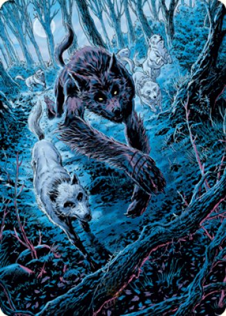 {A} Untamed Pup Art Card [Innistrad: Midnight Hunt Art Series][AMID 077]