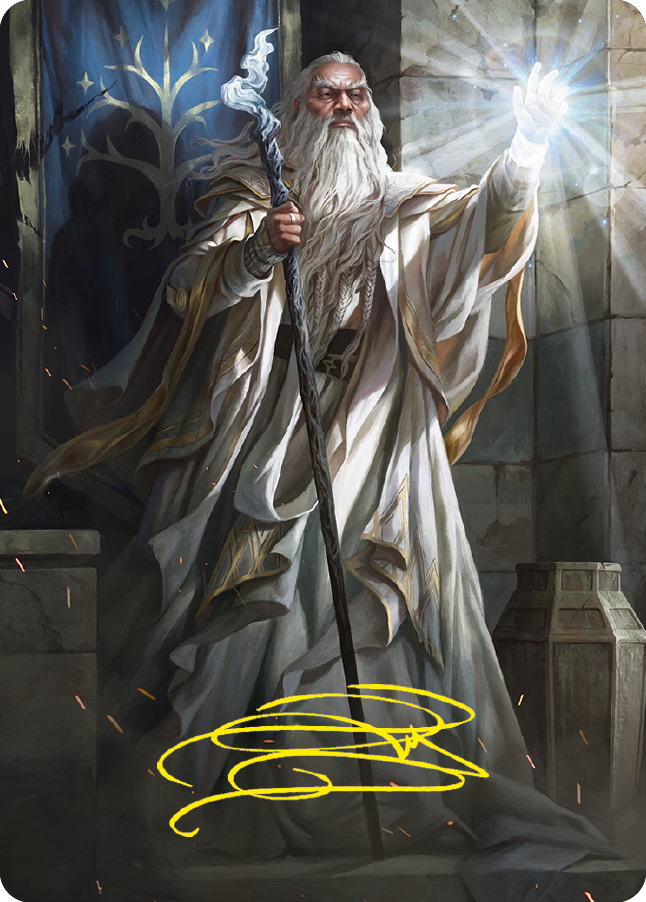 {A} Gandalf the White Art Card (Gold-Stamped Signature) [The Lord of the Rings: Tales of Middle-earth Art Series][GS ALTR 003]