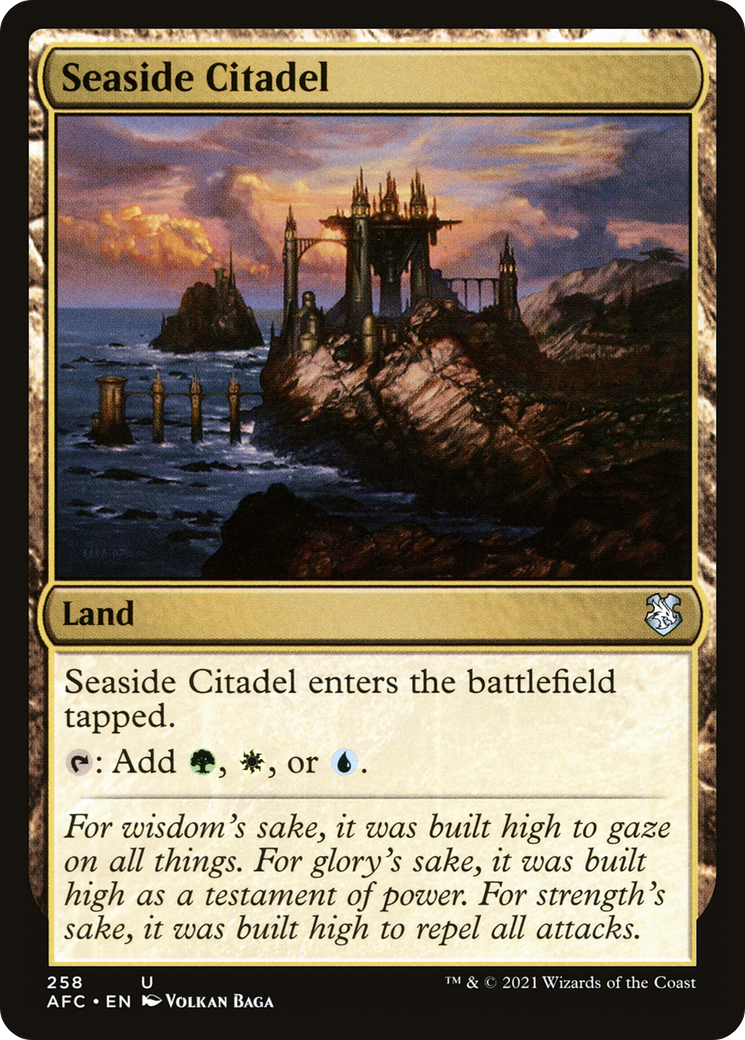 {C} Seaside Citadel [Dungeons & Dragons: Adventures in the Forgotten Realms Commander][AFC 258]