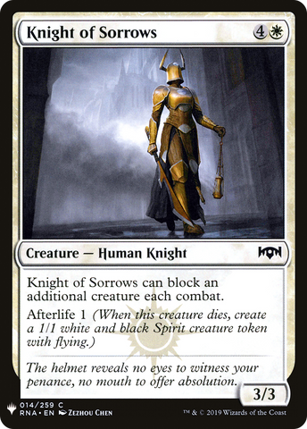 {C} Knight of Sorrows [Mystery Booster][LS RNA 014]