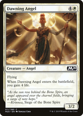 {C} Dawning Angel [Core Set 2020][M20 011]
