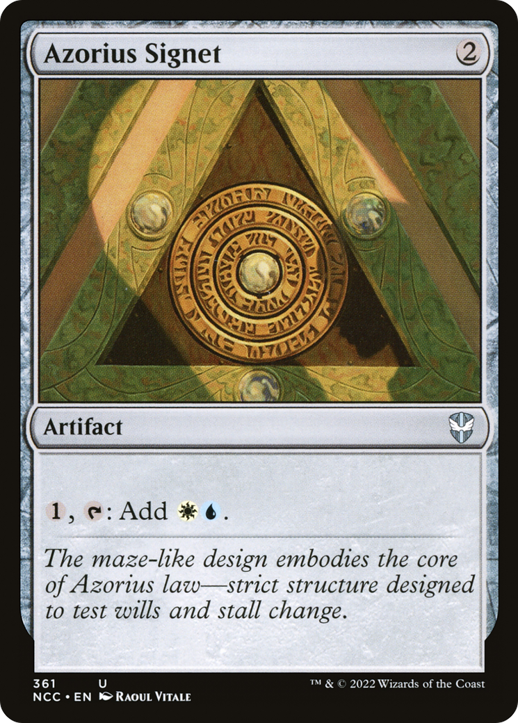 {C} Azorius Signet [Streets of New Capenna Commander][NCC 361]