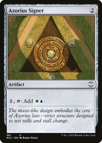 {C} Azorius Signet [Streets of New Capenna Commander][NCC 361]