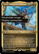{R} Satya, Aetherflux Genius (Display Commander) (Ripple Foil) [Modern Horizons 3 Commander][RPF M3C 150]
