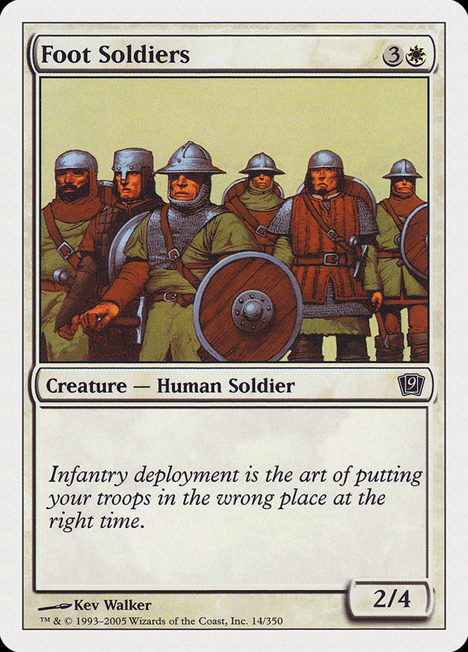 {C} Foot Soldiers [Ninth Edition][9ED 014]