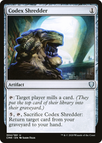 {C} Codex Shredder [Commander Legends][CMR 304]