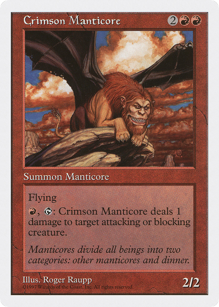 {R} Crimson Manticore [Fifth Edition][5ED 217]