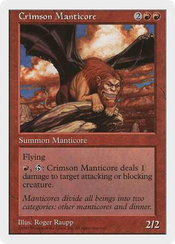 {R} Crimson Manticore [Fifth Edition][5ED 217]