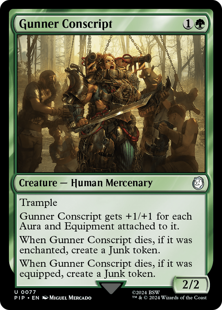 {C} Gunner Conscript [Fallout][PIP 077]