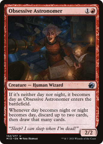 {C} Obsessive Astronomer [Innistrad: Midnight Hunt][MID 152]