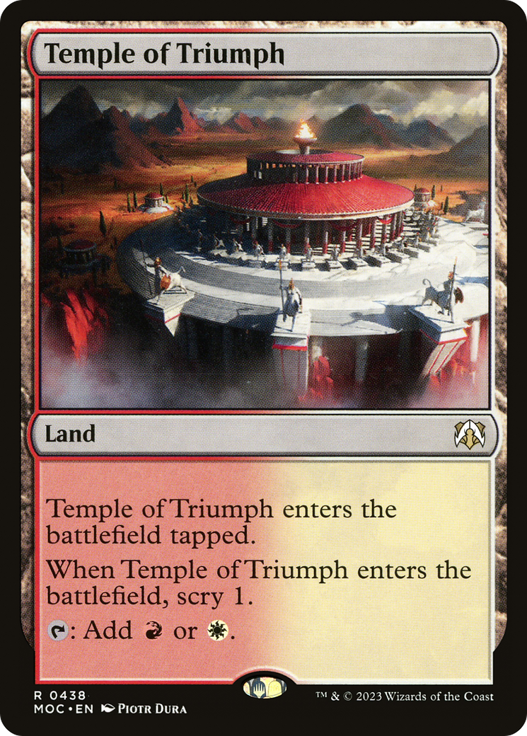 {R} Temple of Triumph [March of the Machine Commander][MOC 438]