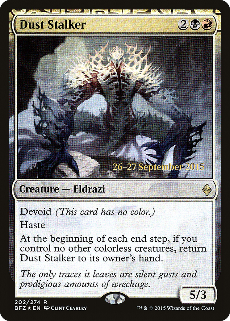 {R} Dust Stalker [Battle for Zendikar Prerelease Promos][PR BFZ 202]