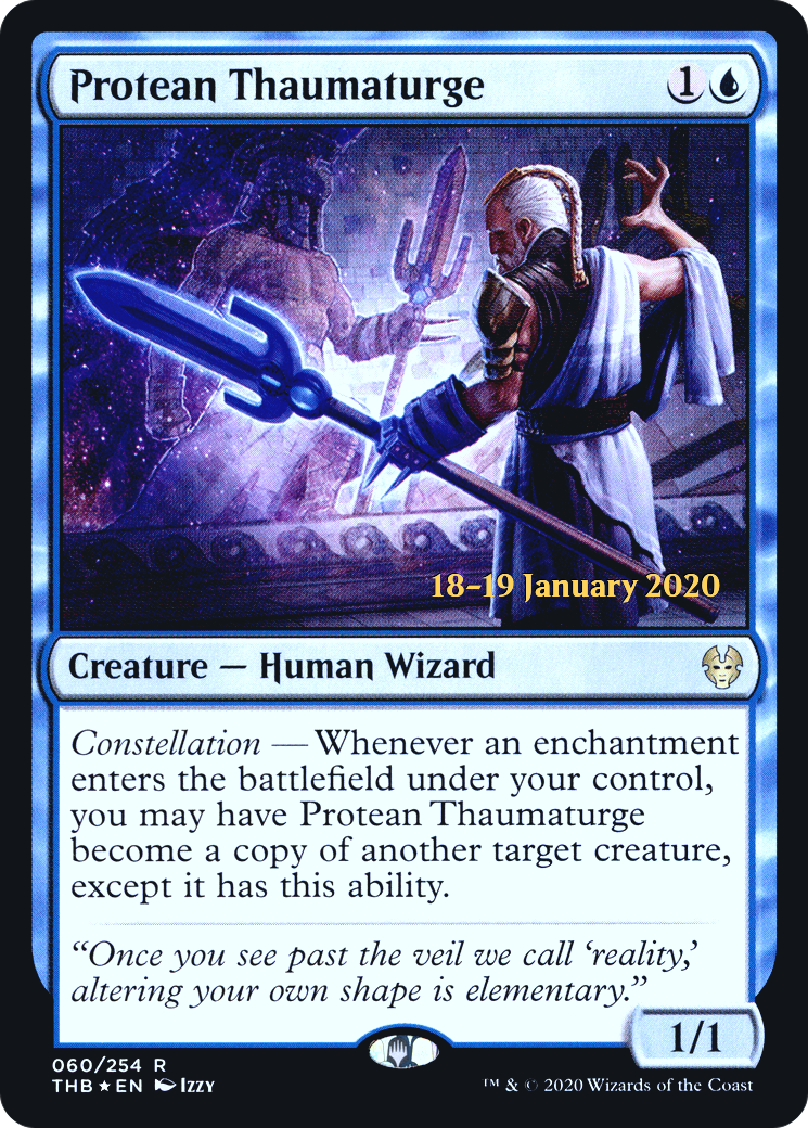 {R} Protean Thaumaturge [Theros Beyond Death Prerelease Promos][PR THB 060]