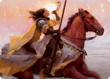{A} Sunrise Cavalier Art Card [Innistrad: Midnight Hunt Art Series][AMID 069]