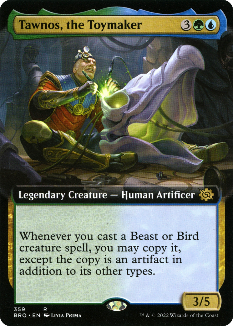 {R} Tawnos, the Toymaker (Extended Art) [The Brothers' War][BRO 359]