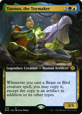 {R} Tawnos, the Toymaker (Extended Art) [The Brothers' War][BRO 359]