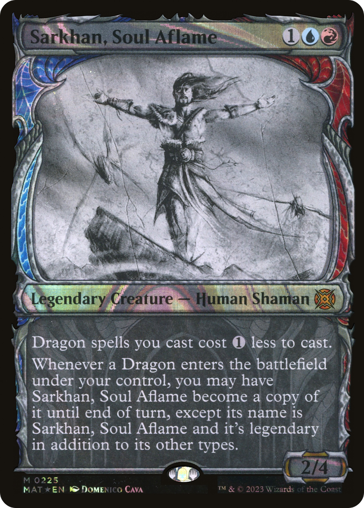 {R} Sarkhan, Soul Aflame (Showcase Halo Foil) [March of the Machine: The Aftermath][MAT 225]
