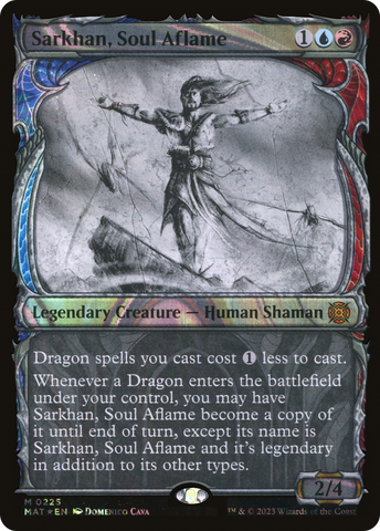 {R} Sarkhan, Soul Aflame (Showcase Halo Foil) [March of the Machine: The Aftermath][MAT 225]