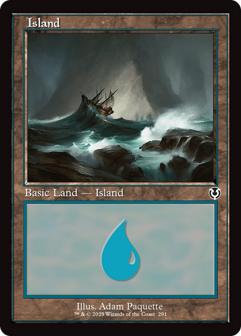 {B}[INR 291] Island (291) (Retro Frame) [Innistrad Remastered]