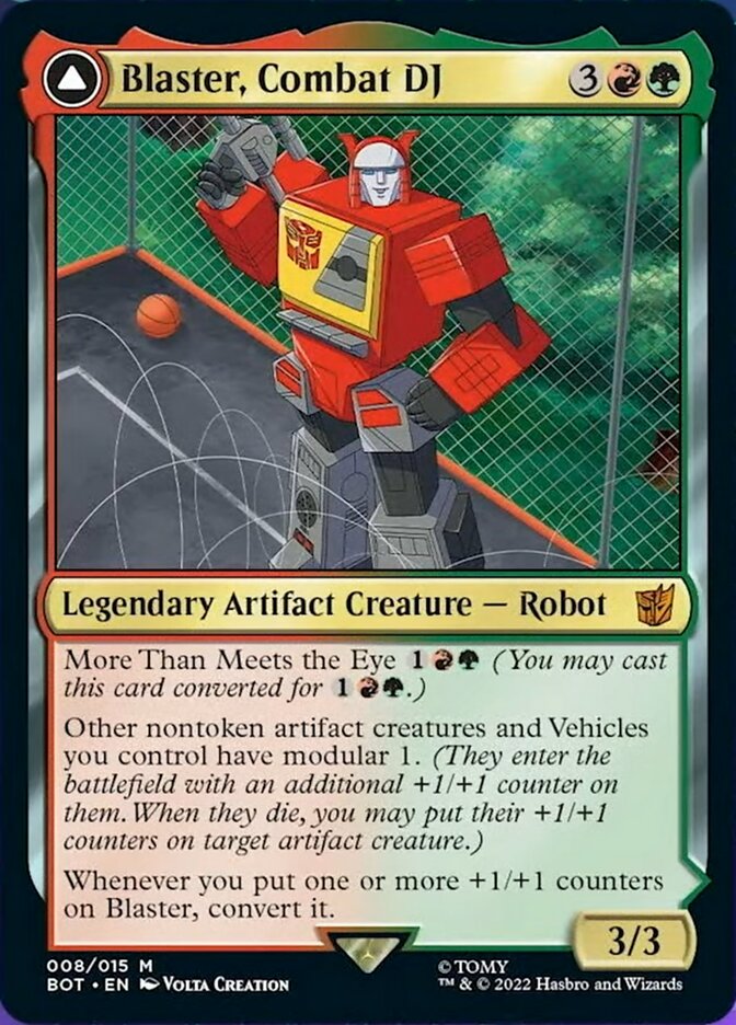 {R} Blaster, Combat DJ // Blaster, Morale Booster [Transformers][BOT 008]