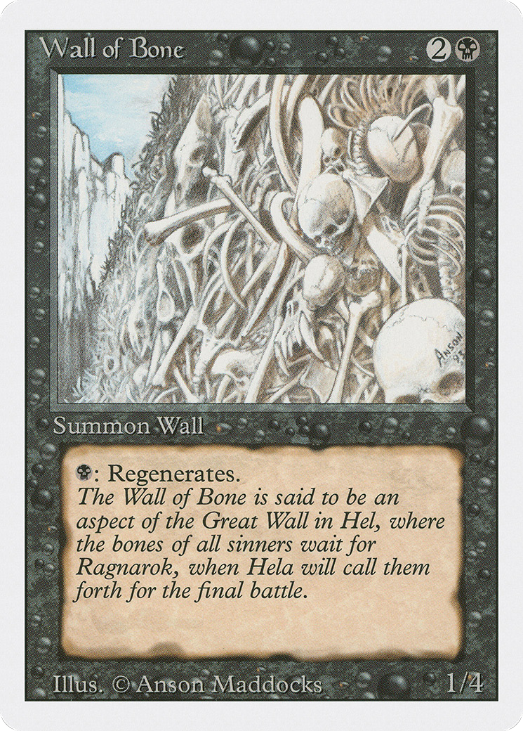 {C} Wall of Bone [Revised Edition][3ED 134] - Misty Mountain Games