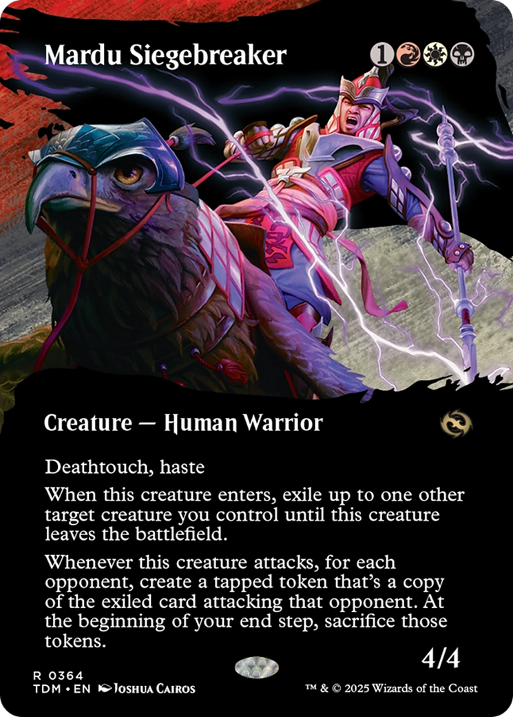 {@R} Mardu Siegebreaker (Borderless) [Tarkir: Dragonstorm][TDM 364]
