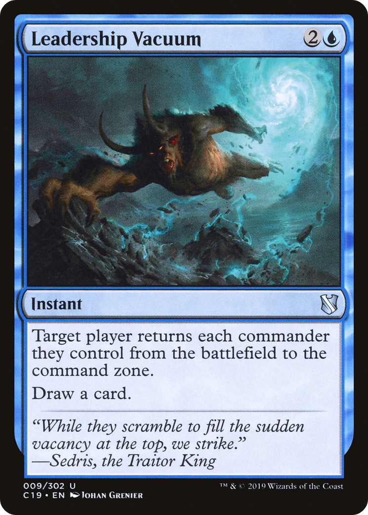 {C} Leadership Vacuum [Commander 2019][C19 009]