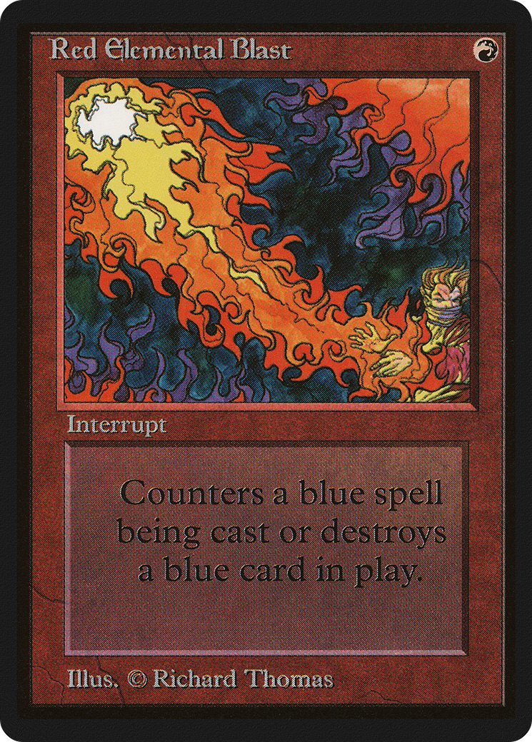 {C} Red Elemental Blast [Beta Edition][LEB 170] - Misty Mountain Games
