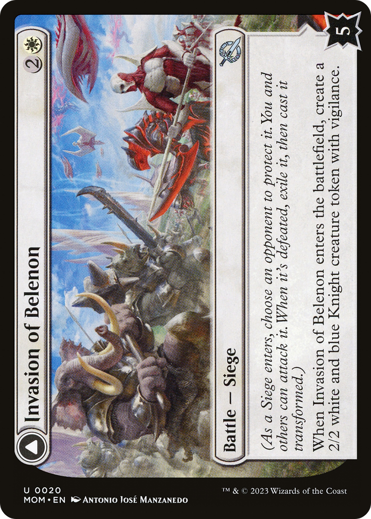 {C} Invasion of Belenon // Belenon War Antherm [March of the Machine][MOM 020]