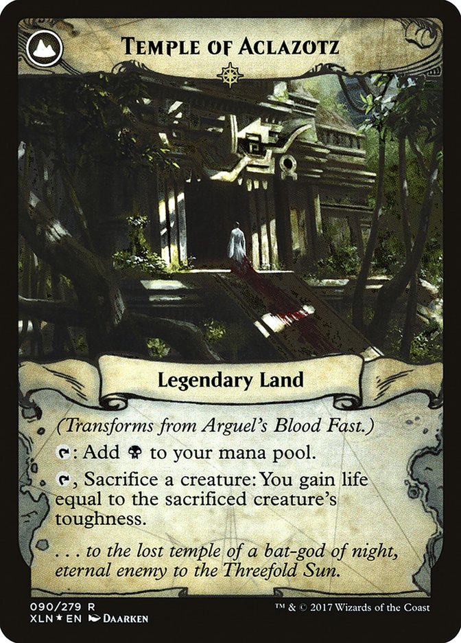 {R} Arguel's Blood Fast // Temple of Aclazotz [Ixalan Prerelease Promos][PR XLN 090]
