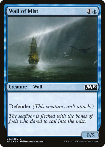 {C} Wall of Mist [Core Set 2019][M19 083]