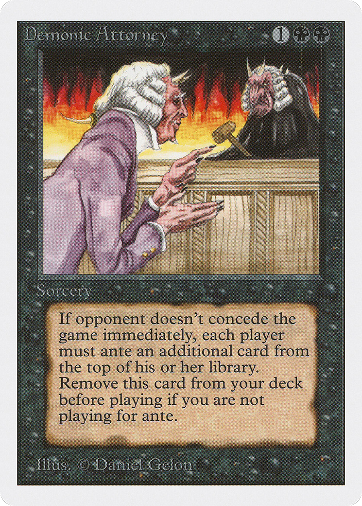{R} Demonic Attorney [Unlimited Edition][2ED 103] - Misty Mountain Games