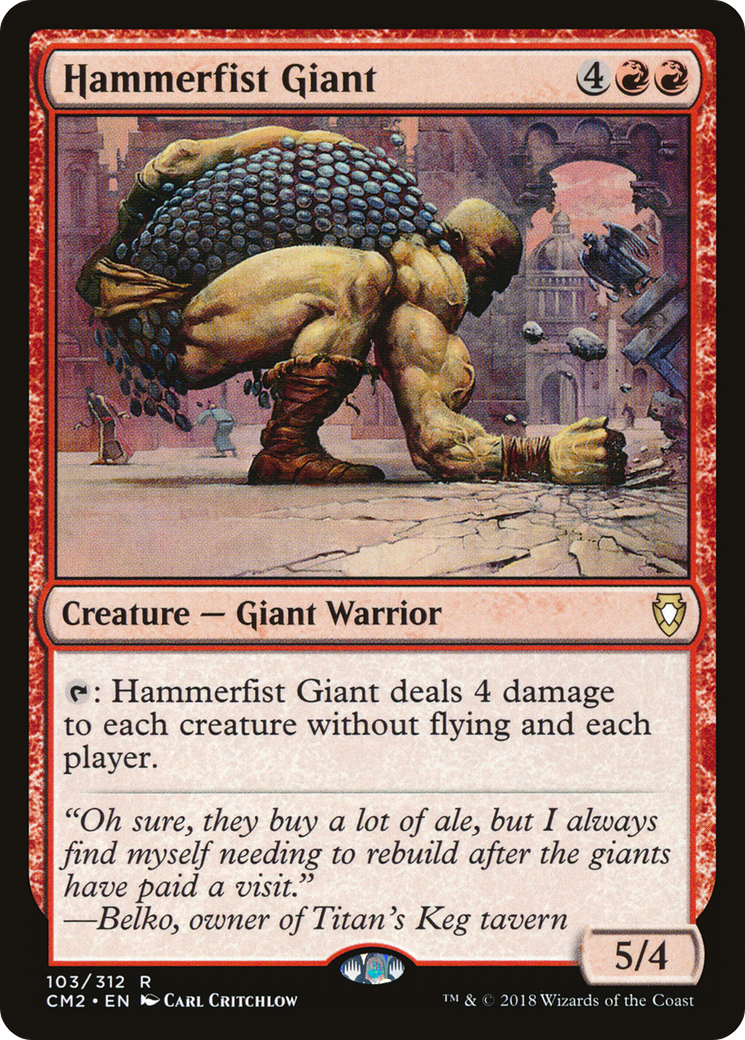 {R} Hammerfist Giant [Commander Anthology Volume II][CM2 103] - Misty Mountain Games