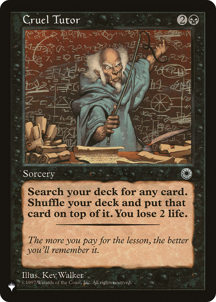 Cruel Tutor [LIST ]