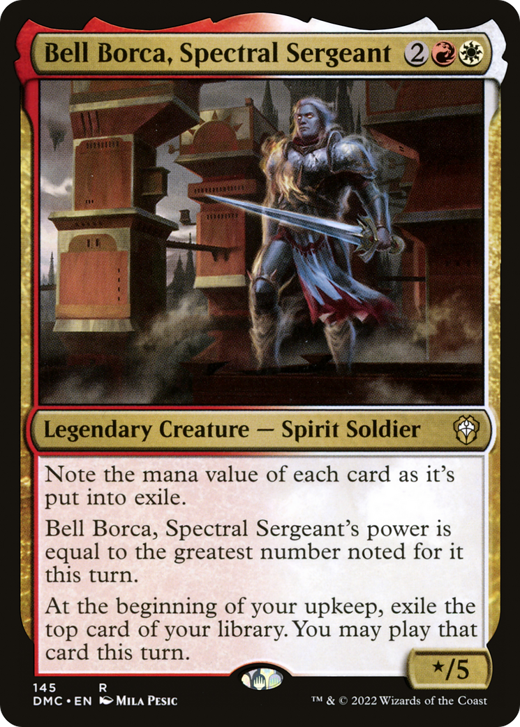 {R} Bell Borca, Spectral Sergeant [Dominaria United Commander][DMC 145]