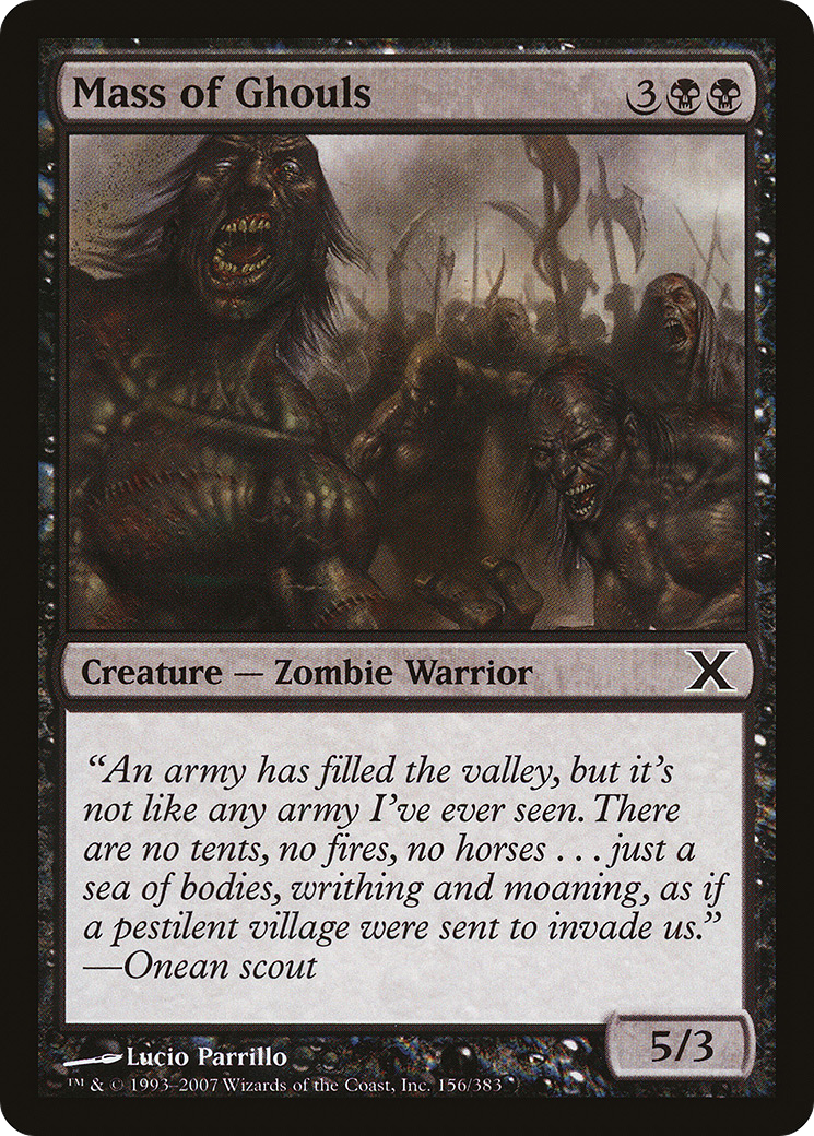 {C} Mass of Ghouls [Tenth Edition][10E 156]