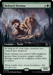 {@R} Bedrock Tortoise (Extended Art) [The Lost Caverns of Ixalan][LCI 378]