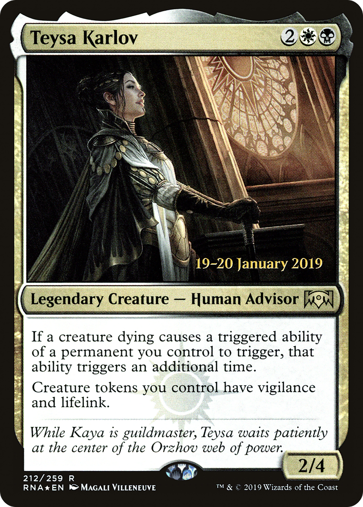{R} Teysa Karlov [Ravnica Allegiance Prerelease Promos][PR RNA 212]