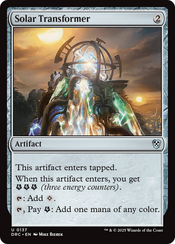 {C} Solar Transformer [Aetherdrift Commander][DRC 137]