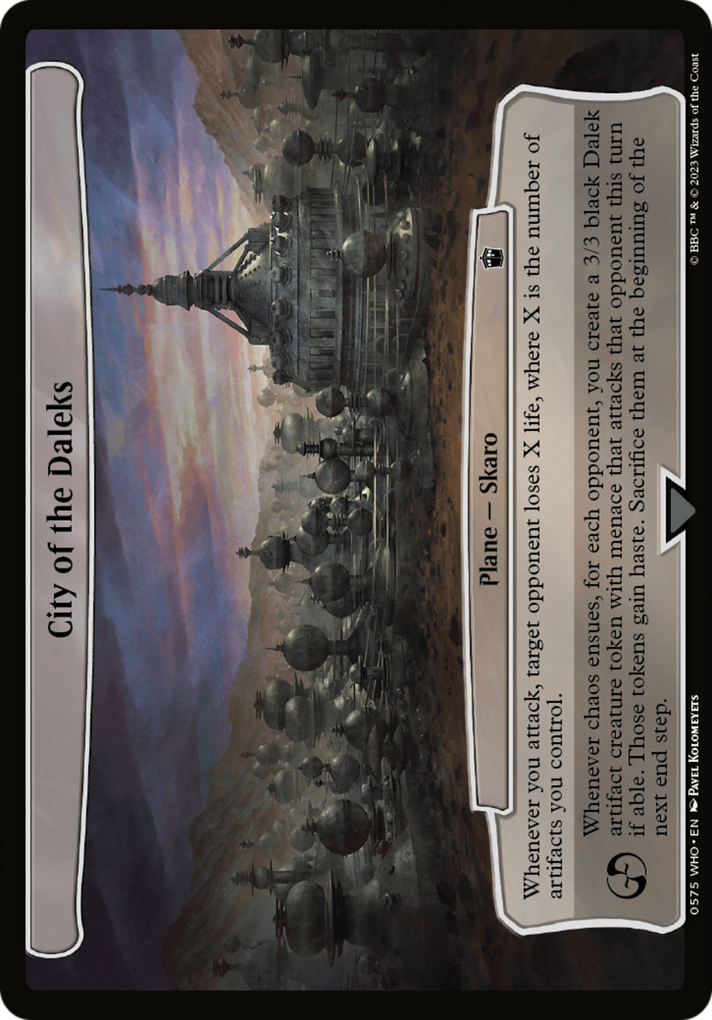 {O} City of the Daleks [Planechase][OVR WHO 575]