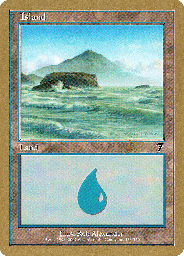 {B}[GB WC02 RL333] Island (333) (Raphael Levy) [World Championship Decks 2002]